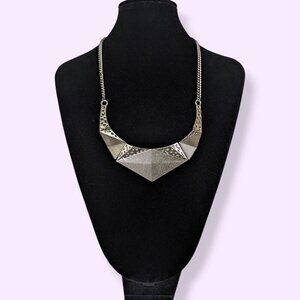 (2/$20) Vintage Geometric Metal Statement Necklace